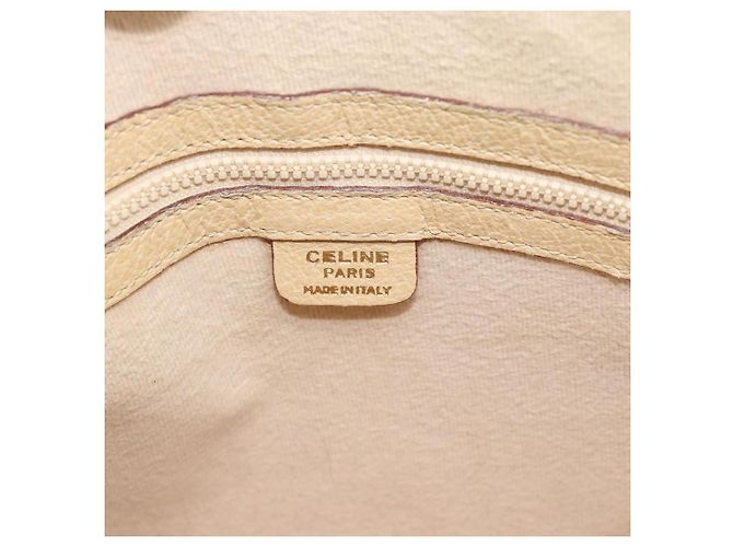 Céline Borsa CELINE in pelle 2way Avorio Oro Auth 193579 D'oro Crudo - vista 18