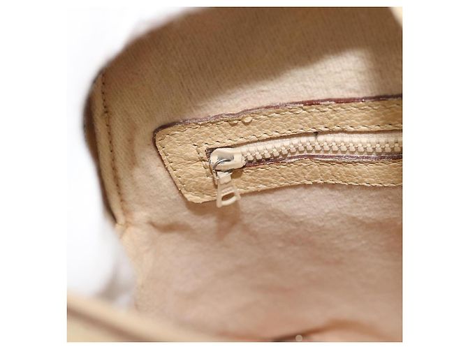 Céline Borsa CELINE in pelle 2way Avorio Oro Auth 193579 D'oro Crudo - vista 22