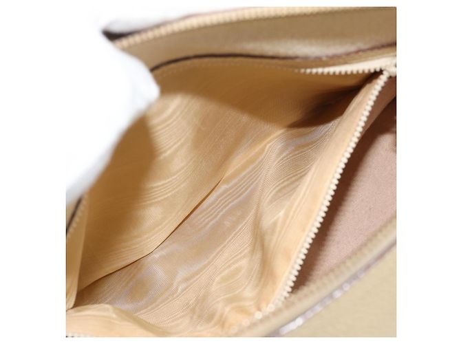 Céline Borsa CELINE in pelle 2way Avorio Oro Auth 193579 D'oro Crudo - vista 23