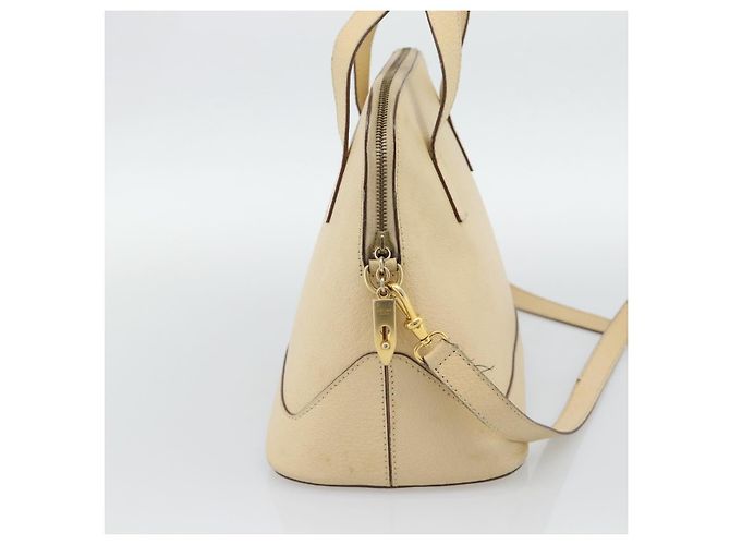 Céline Borsa CELINE in pelle 2way Avorio Oro Auth 193579 D'oro Crudo - vista 4