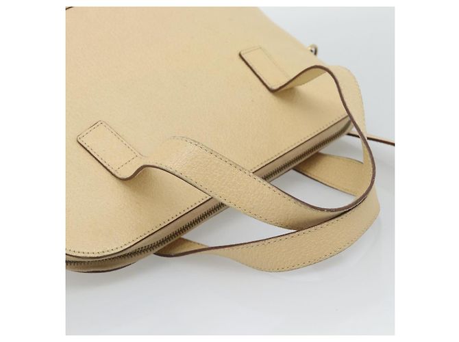 Céline Borsa CELINE in pelle 2way Avorio Oro Auth 193579 D'oro Crudo - vista 7
