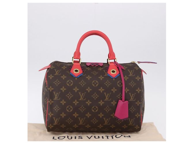 LOUIS VUITTON Monogram Totem Speedy 30 Hand Bag M41665 LV Auth 192431SV Monogramma - vista 12