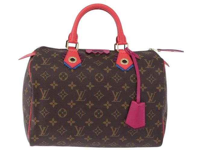 LOUIS VUITTON Monogram Totem Speedy 30 Hand Bag M41665 LV Auth 192431SV Monogramma - vista 13