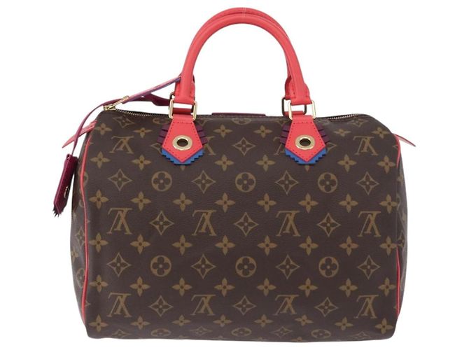 LOUIS VUITTON Monogram Totem Speedy 30 Hand Bag M41665 LV Auth 192431SV Monogramma - vista 2