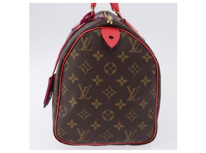 LOUIS VUITTON Monogram Totem Speedy 30 Hand Bag M41665 LV Auth 192431SV Monogramma - vista 3