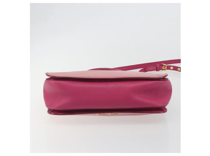 Borsa Miu Miu Madras in Pelle 2way Rosa Oro Auth 194746A D'oro - vista 11
