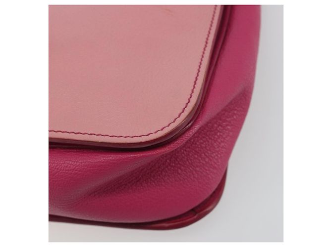 Borsa Miu Miu Madras in Pelle 2way Rosa Oro Auth 194746A D'oro - vista 14