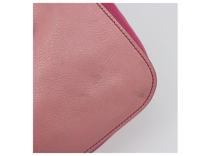 Borsa Miu Miu Madras in Pelle 2way Rosa Oro Auth 194746A D'oro - vista 17