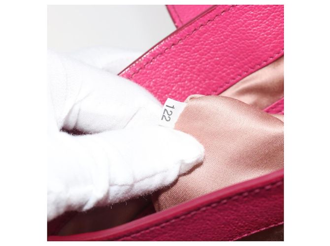 Borsa Miu Miu Madras in Pelle 2way Rosa Oro Auth 194746A D'oro - vista 28