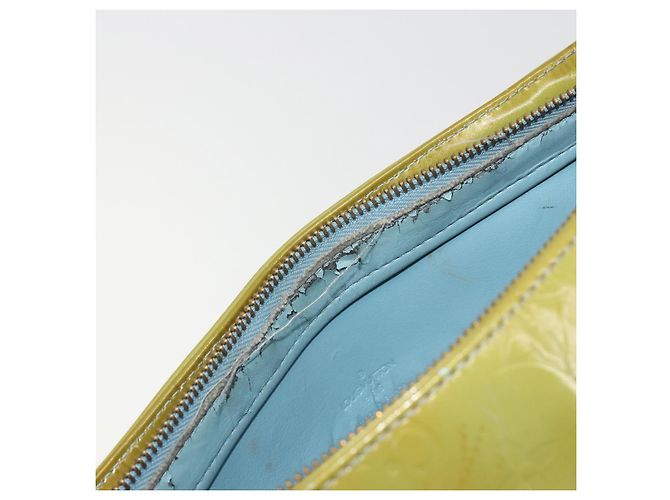 LOUIS VUITTON Borsa Monogram Vernis Houston Baby Blue M91005 LV Auth 193343 Blu chiaro - vista 10
