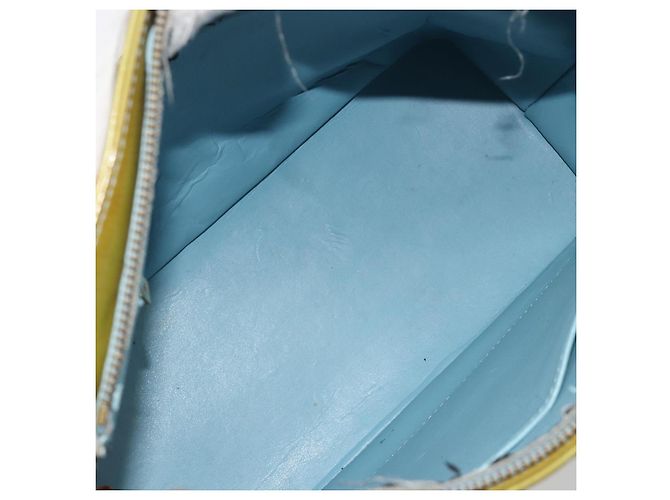 LOUIS VUITTON Borsa Monogram Vernis Houston Baby Blue M91005 LV Auth 193343 Blu chiaro - vista 11