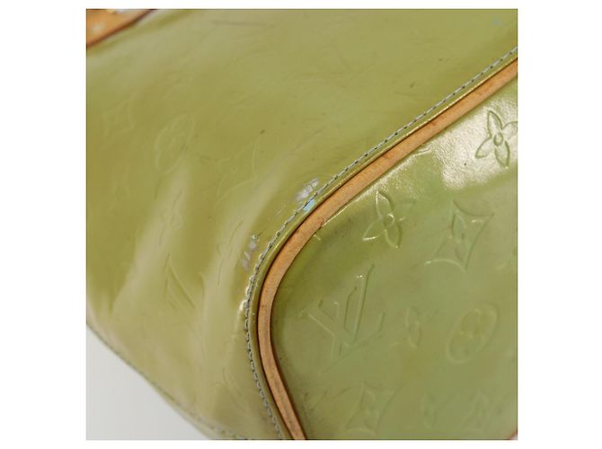 LOUIS VUITTON Borsa Monogram Vernis Houston Baby Blue M91005 LV Auth 193343 Blu chiaro - vista 16