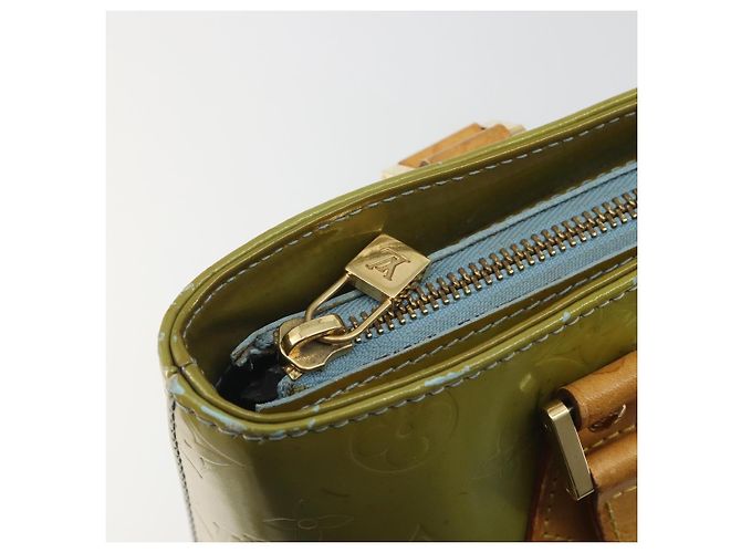 LOUIS VUITTON Borsa Monogram Vernis Houston Baby Blue M91005 LV Auth 193343 Blu chiaro - vista 20