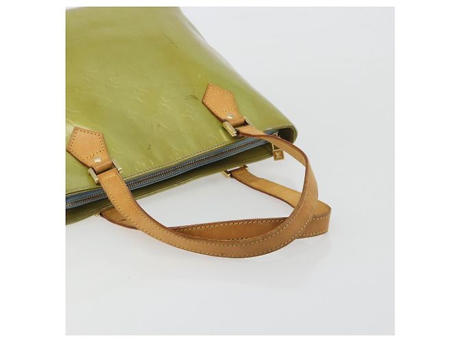LOUIS VUITTON Borsa Monogram Vernis Houston Baby Blue M91005 LV Auth 193343 Blu chiaro - vista 7