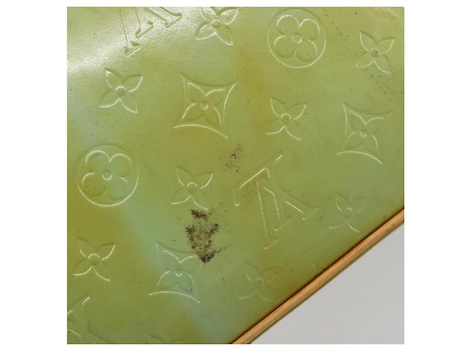 LOUIS VUITTON Borsa Monogram Vernis Houston Baby Blue M91005 LV Auth 193343 Blu chiaro - vista 8