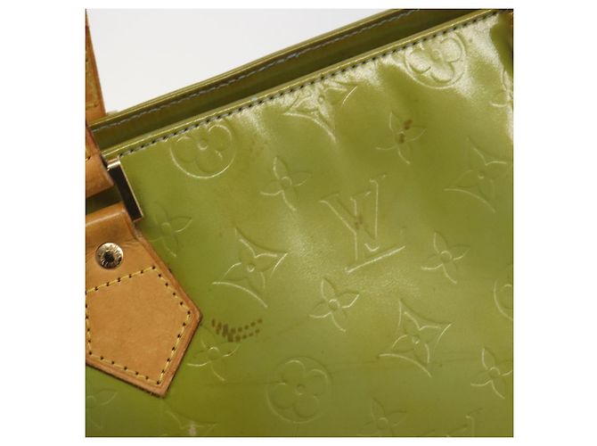 LOUIS VUITTON Borsa Monogram Vernis Houston Baby Blue M91005 LV Auth 193343 Blu chiaro - vista 9