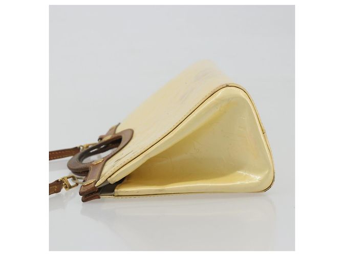 LOUIS VUITTON Monogram Vernis Roxbury Drive Hand Bag Perle M91374 LV Auth 192500 - vista 4