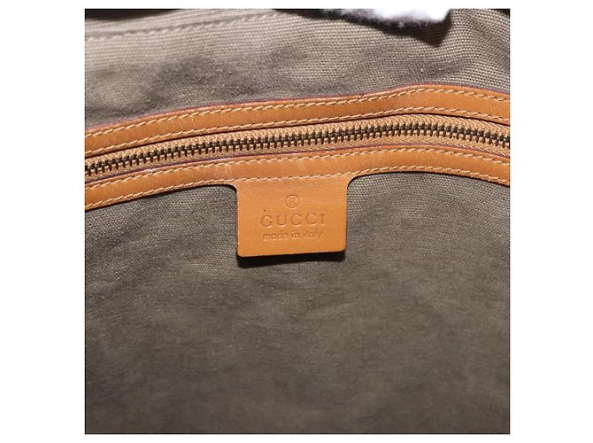 Bolso de Hombro GUCCI Lona Verde Beige 110233 Auth 192739A - vista 16