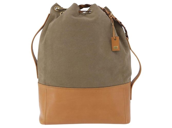 Bolso de Hombro GUCCI Lona Verde Beige 110233 Auth 192739A - vista 3