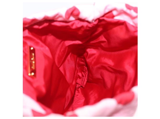 Pochette Miu Miu in nylon rosa e oro Auth bs36456 D'oro - vista 18