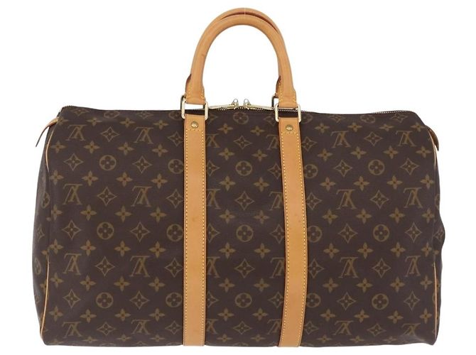 LOUIS VUITTON Monogram Keepall 45 Boston Bag M41428 LV Auth ep15477A Monogramma - vista 3