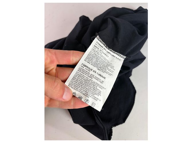 T-shirt in cotone vintage Comme Des Garcons Nera approx. S Nero - vista 9