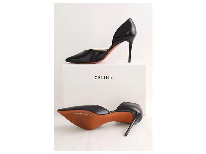 Céline Décolleté D'orsay neri Nero - vista 7