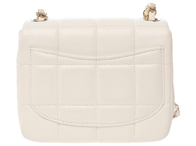 Bolsa CHANEL Timeless/Classique em Couro Branco - 103771 - vista 3