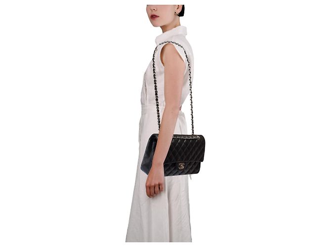Borsa CHANEL Timeless/Classique in Pelle Nera - 103778 Nero - vista 12
