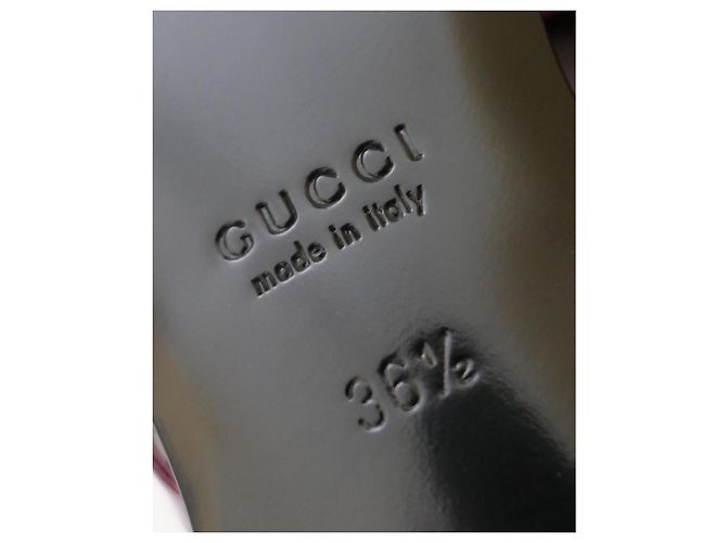 Gucci Seraphine Ballerine a punta con cinturini Bordò - vista 6