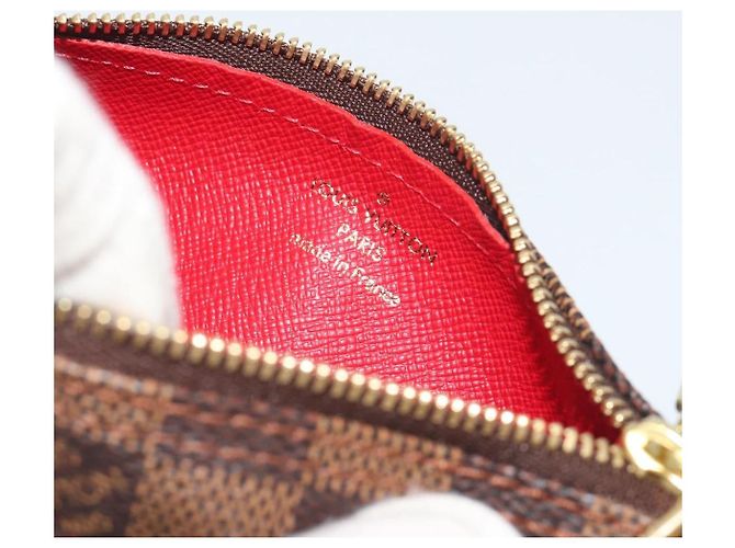 Louis Vuitton Papillon Pochette Damier Ebene Marrone - vista 6