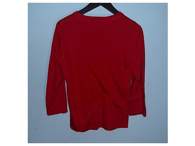 Alexander McQueen Spring/Summer 2005 Long Sleeve Tee Red - view 2