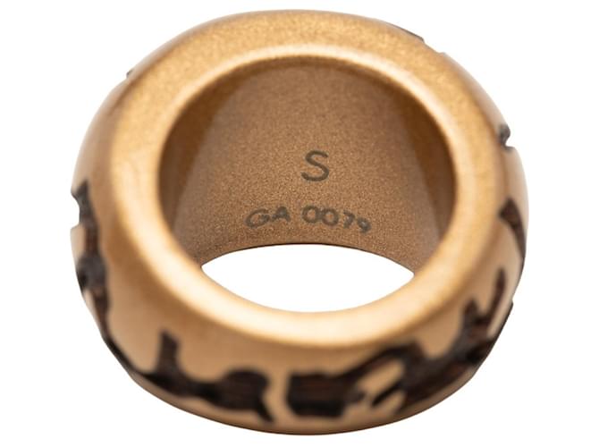 Anello Leo Monogram Louis Vuitton Marrone D'oro - vista 4