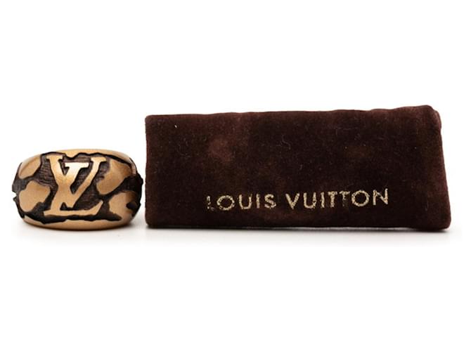 Anello Leo Monogram Louis Vuitton Marrone D'oro - vista 5