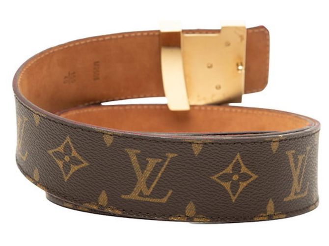 Gürtel Louis Vuitton Monogram Ceinture Initial Braun - Ansicht 3