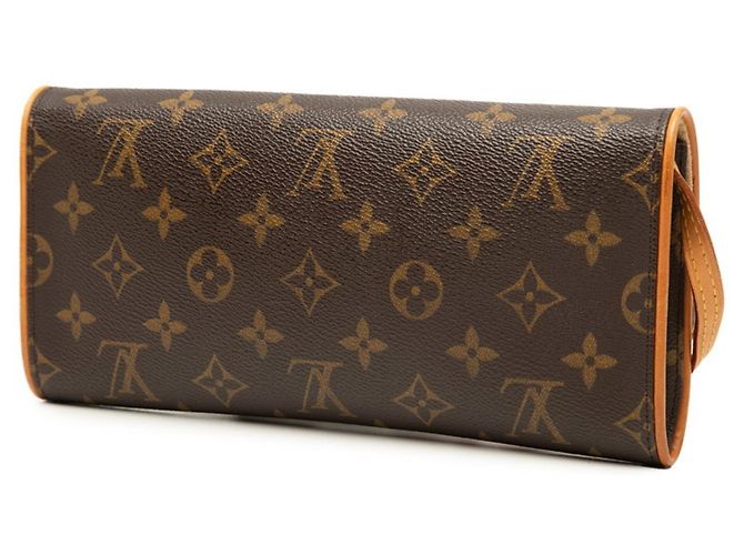Louis Vuitton Monogram Pochette Twin GM Schultertasche Braun - Ansicht 2