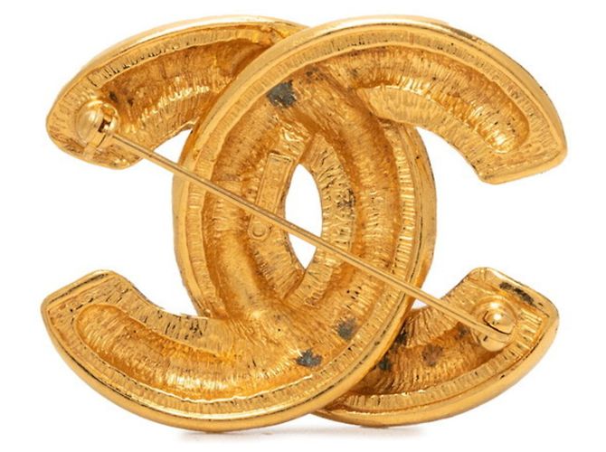 Spilla Vintage Chanel Coco Mark D'oro - vista 2