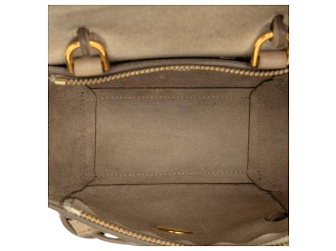 Céline Borsa Celine Belt Bag Pico in pelle beige - vista 4