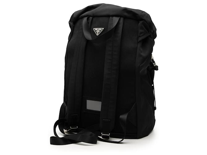 Prada Rucksack mit Triangle-Logo-Plakette Schwarz - Ansicht 2