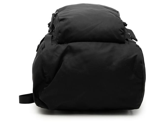 Prada Rucksack mit Triangle-Logo-Plakette Schwarz - Ansicht 3