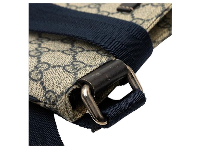 Borsa a tracolla Gucci Guccissima Beige Blu navy - vista 4