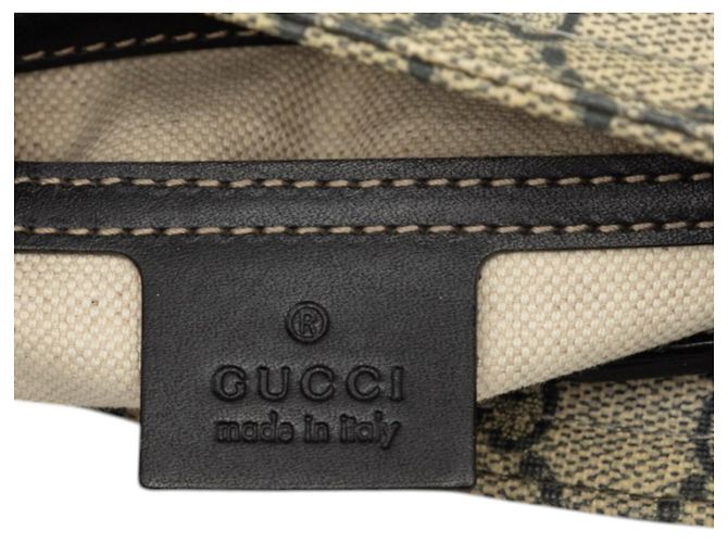 Borsa a tracolla Gucci Guccissima Beige Blu navy - vista 6