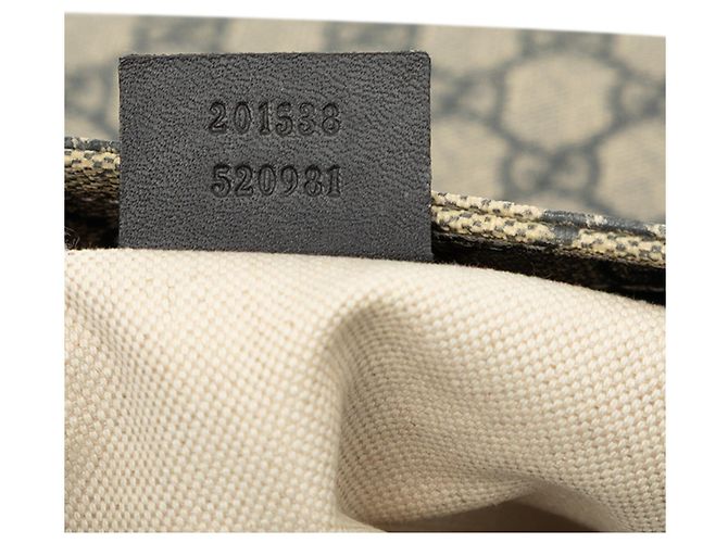 Borsa a tracolla Gucci Guccissima Beige Blu navy - vista 7