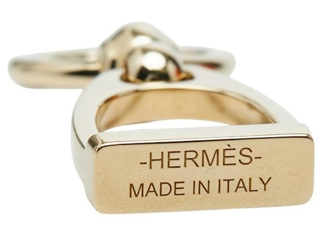 Ring Hermès Anello per foulard Etrier Hermes D'oro - vista 3