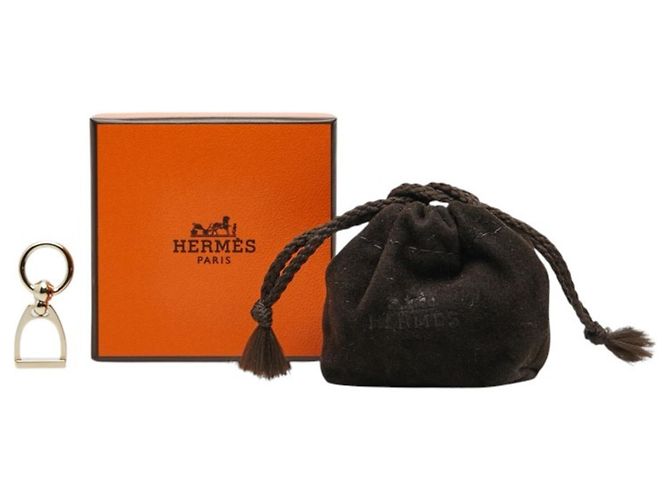 Ring Hermès Anello per foulard Etrier Hermes D'oro - vista 4