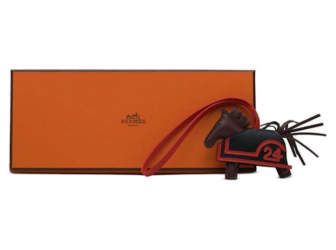 Hermès Hermes Rodeo Charm 24 PM Marrone Nero Rosso - vista 4