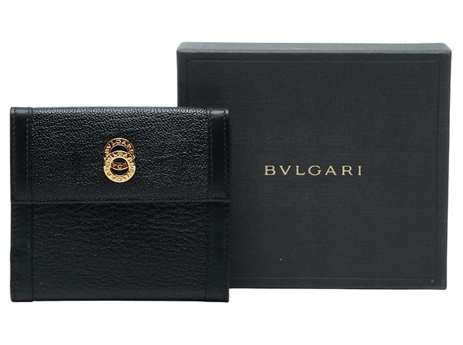 Bulgari Cartera tríptico Bvlgari Doppio Tondo Negro - vista 10