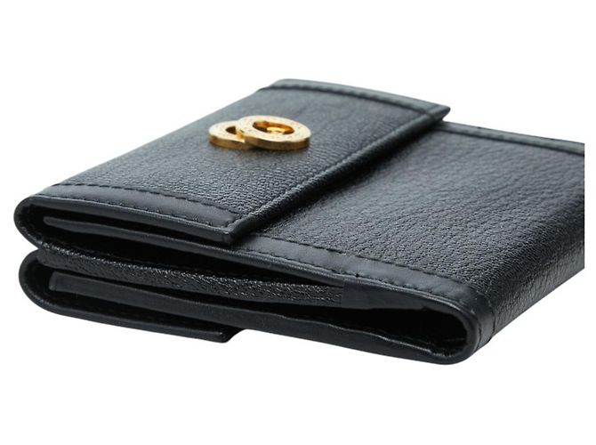 Bulgari Cartera tríptico Bvlgari Doppio Tondo Negro - vista 5
