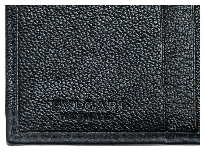 Bulgari Cartera tríptico Bvlgari Doppio Tondo Negro - vista 9