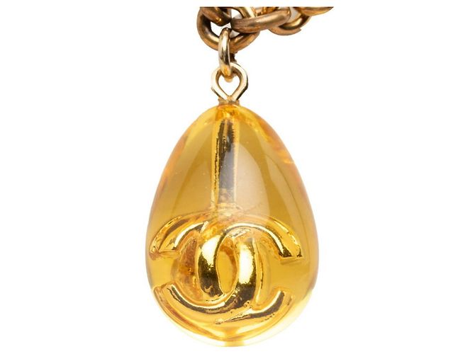 Collana con pendente a catena lunga Chanel Coco Mark D'oro - vista 2